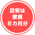 目安は家賃６か月